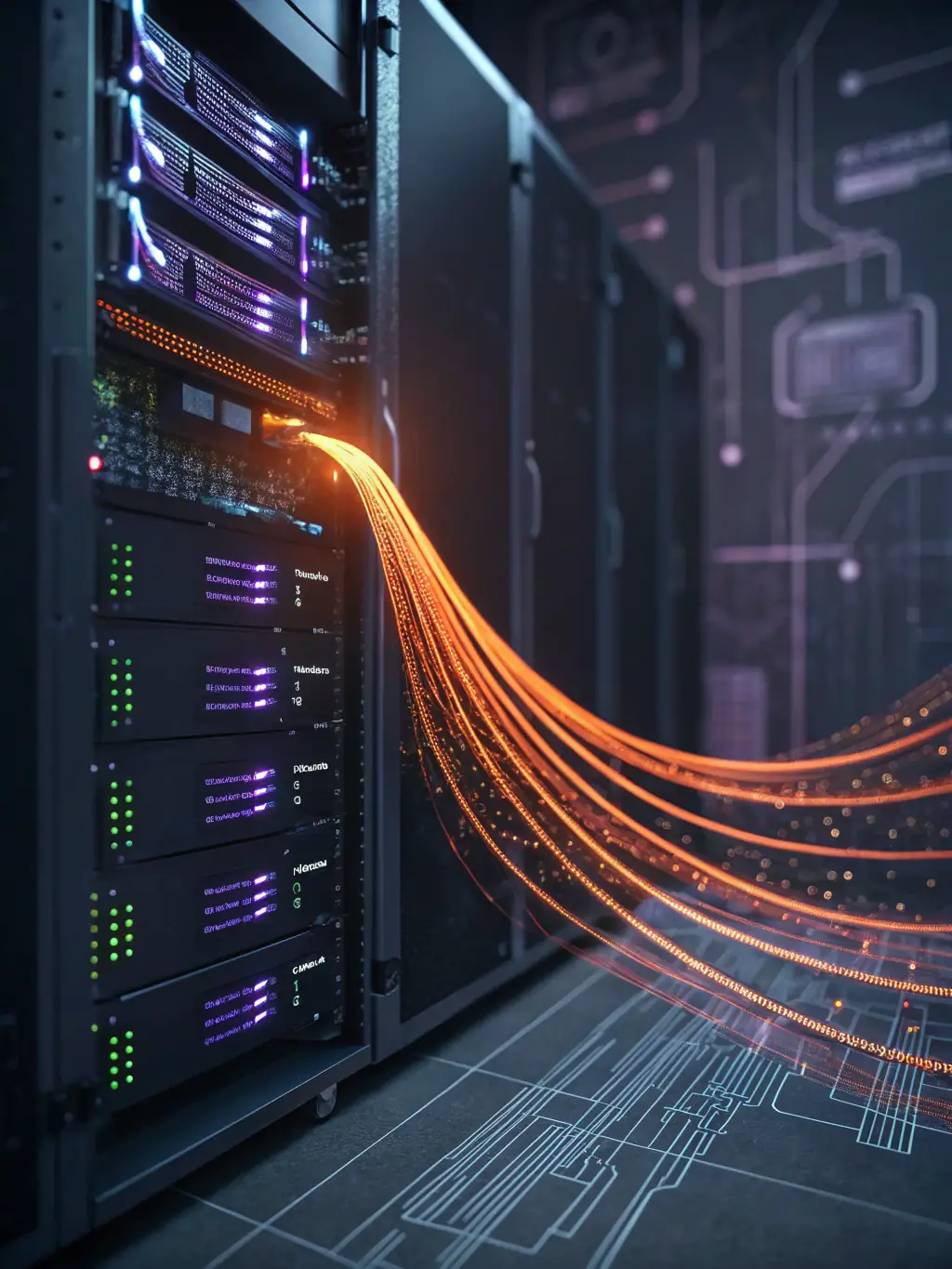 A visual representation of data being seamlessly transferred from an old system to a new database, emphasizing the smooth data migration process offered by ART Media Solutions.
