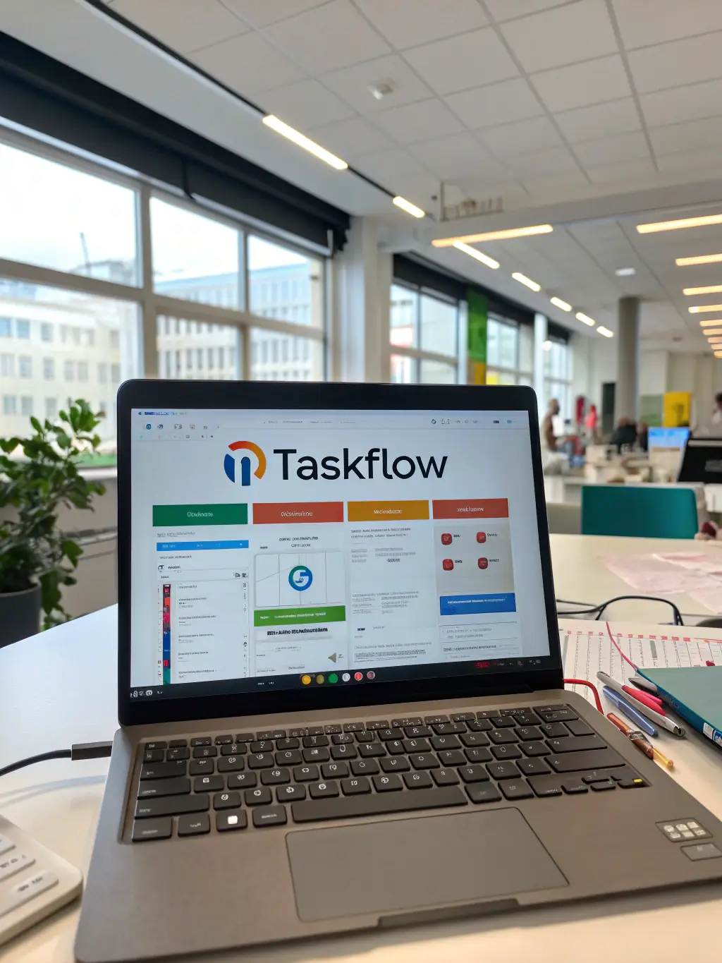 An integration interface showing seamless data flow between the customer portal and other business systems, such as CRM or project management tools.