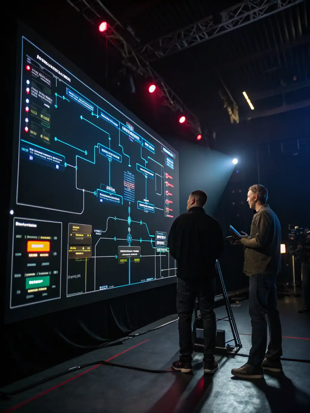 A visual representation of an automated workflow, showing how tasks are triggered and completed automatically based on predefined rules and conditions, such as lead nurturing sequences or campaign reporting.