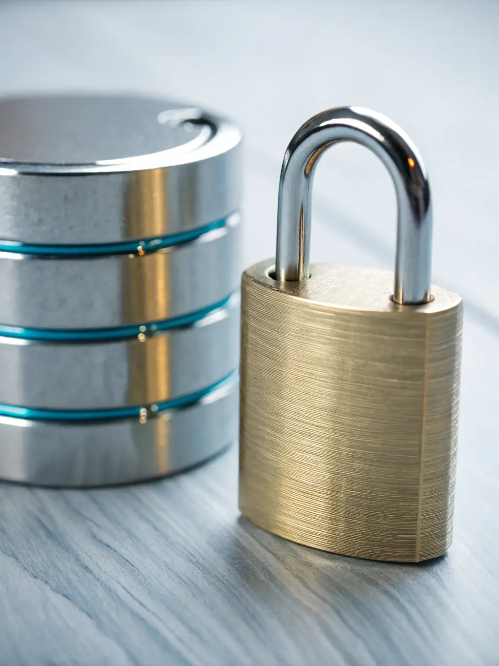 A graphic depicting multiple layers of security protocols protecting a database, including encryption, access controls, and regular security audits, showcasing ART Media Solutions' commitment to data security.