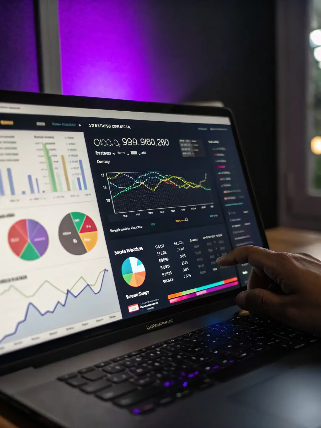A dashboard displaying customized reports and analytics, tailored to the client's specific marketing campaigns and performance metrics.